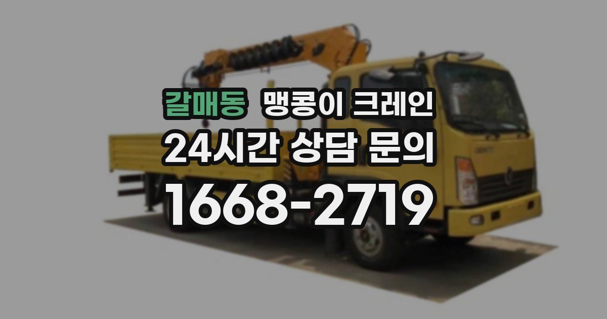 갈매동 맹콩이 크레인