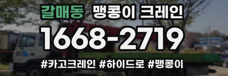갈매동 맹콩이 크레인
