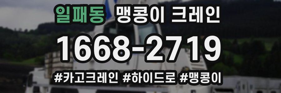 일패동 맹콩이 크레인