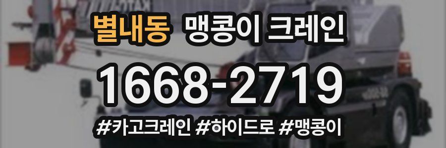 별내동 맹콩이 크레인