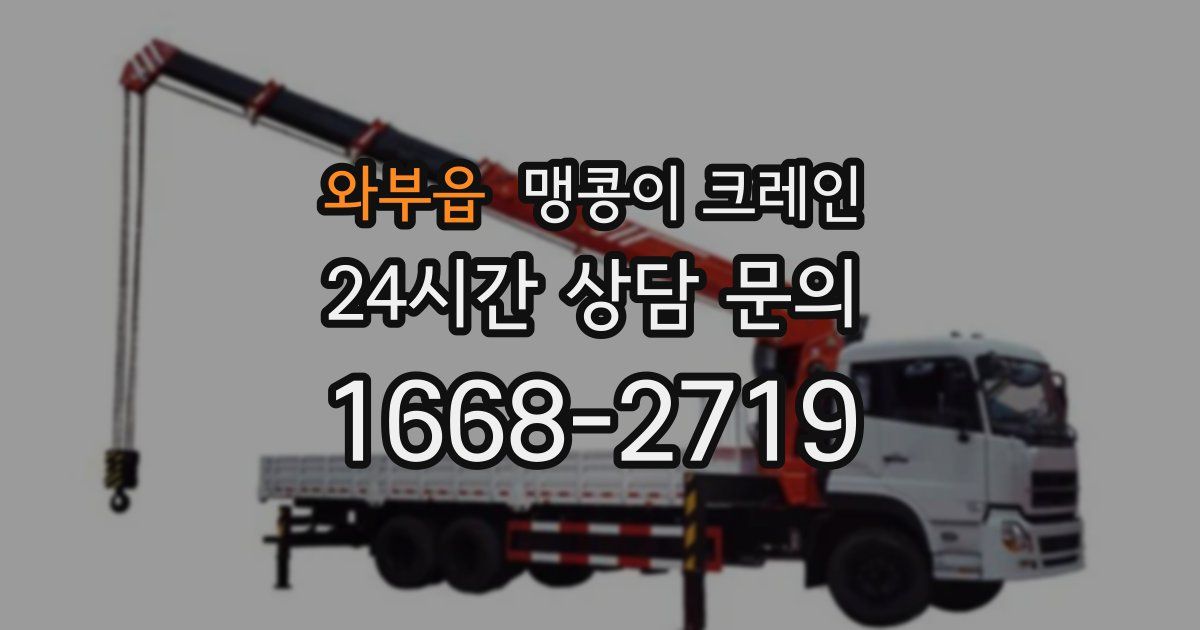 와부읍 맹콩이 크레인