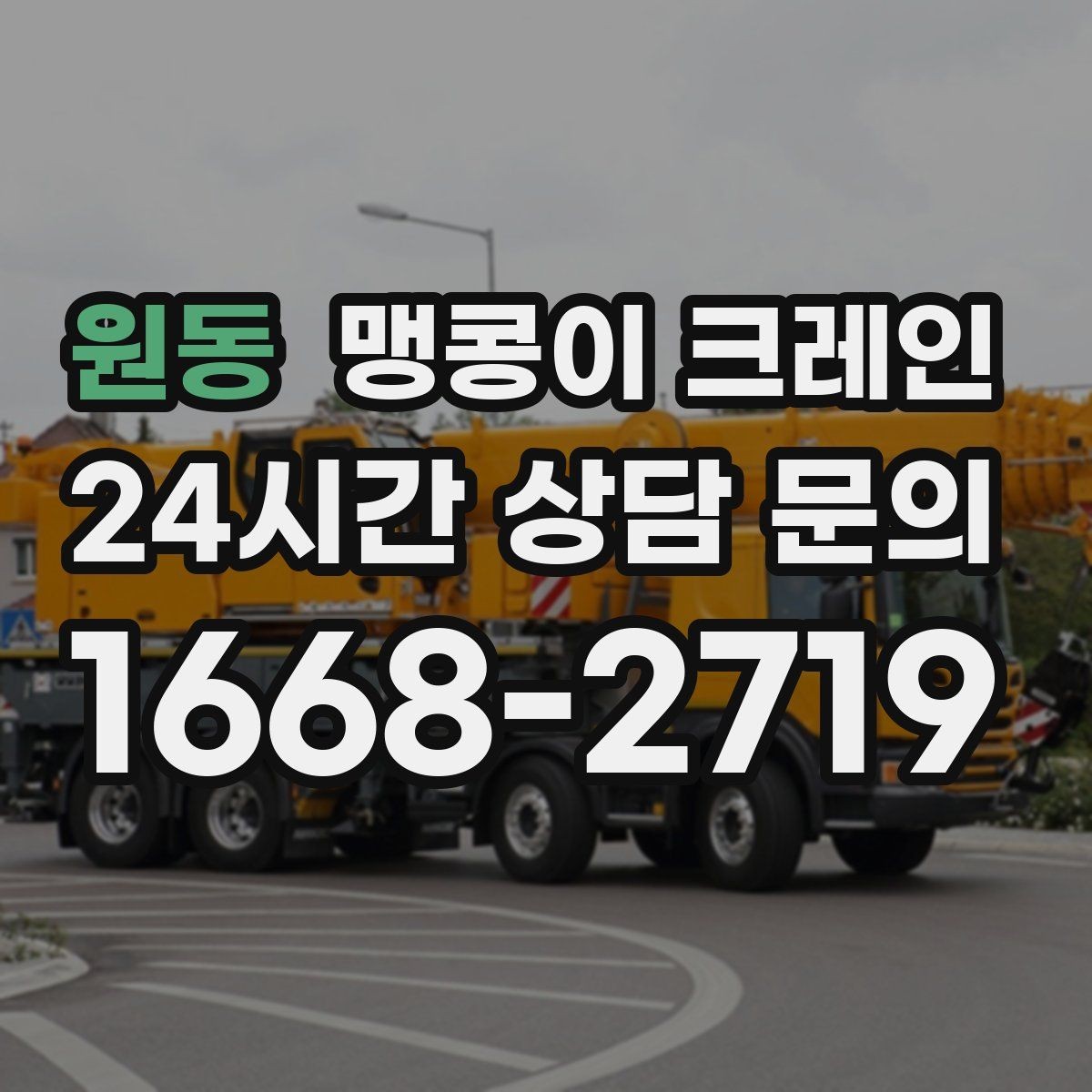 원동 맹콩이 크레인 상담 전에 확인하면 좋은 질문 리스트