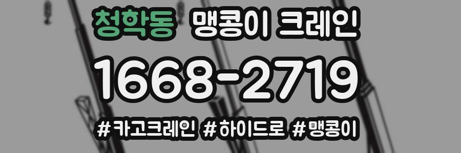 청학동 맹콩이 크레인