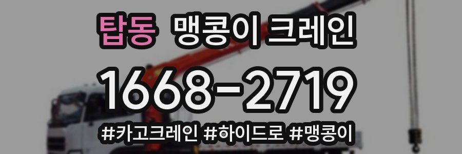 탑동 맹콩이 크레인