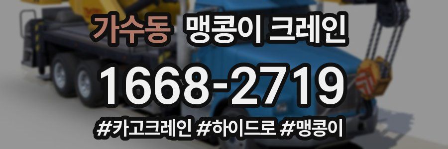 가수동 맹콩이 크레인