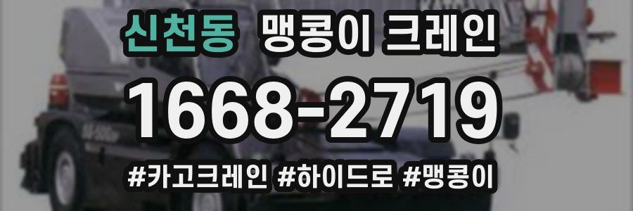 신천동 맹콩이 크레인