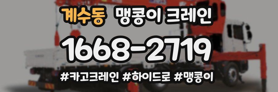 계수동 맹콩이 크레인