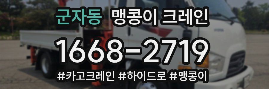 군자동 맹콩이 크레인