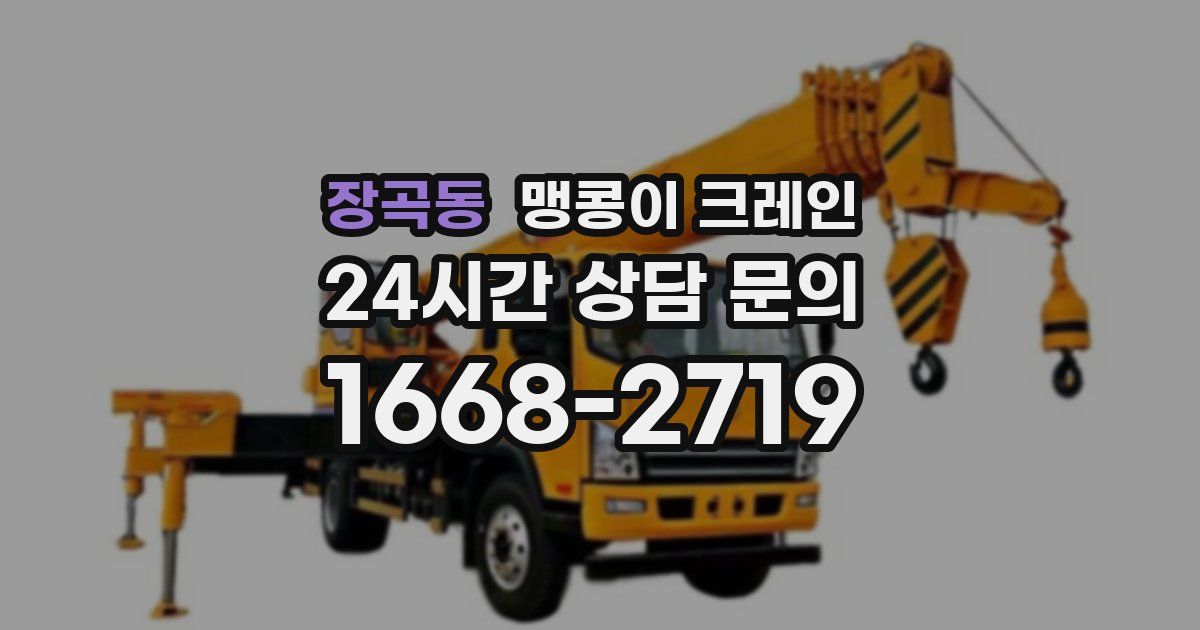 장곡동 맹콩이 크레인
