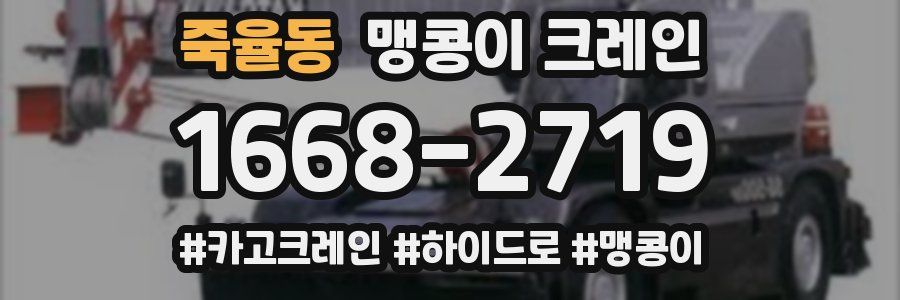 죽율동 맹콩이 크레인