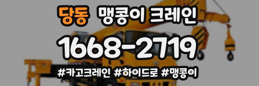 당동 맹콩이 크레인
