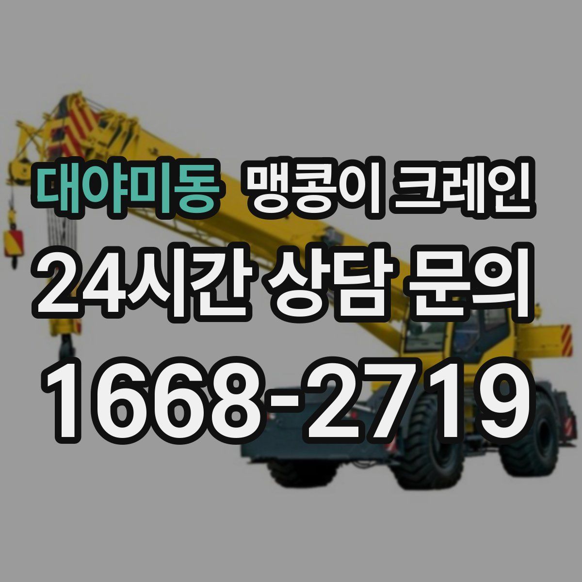 대야미동 맹콩이 크레인