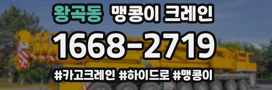 왕곡동 맹콩이 크레인