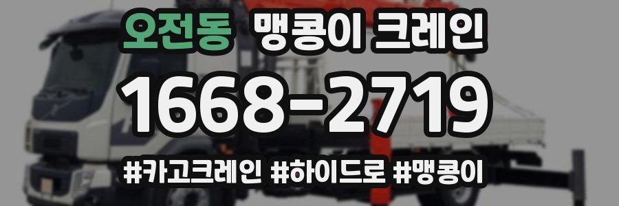 오전동 맹콩이 크레인