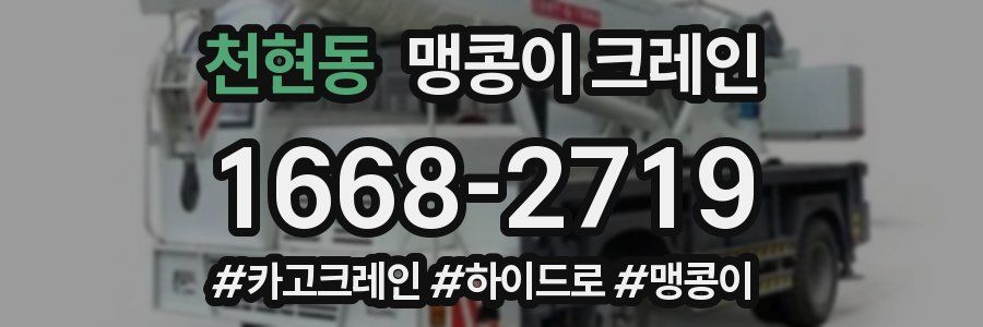 천현동 맹콩이 크레인