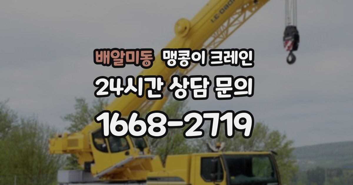 배알미동 맹콩이 크레인
