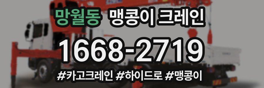 망월동 맹콩이 크레인