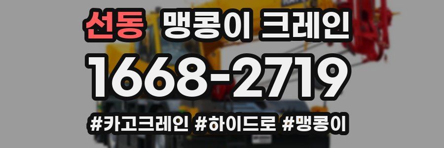 선동 맹콩이 크레인
