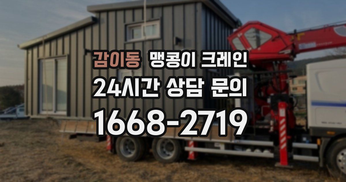 감이동 맹콩이 크레인