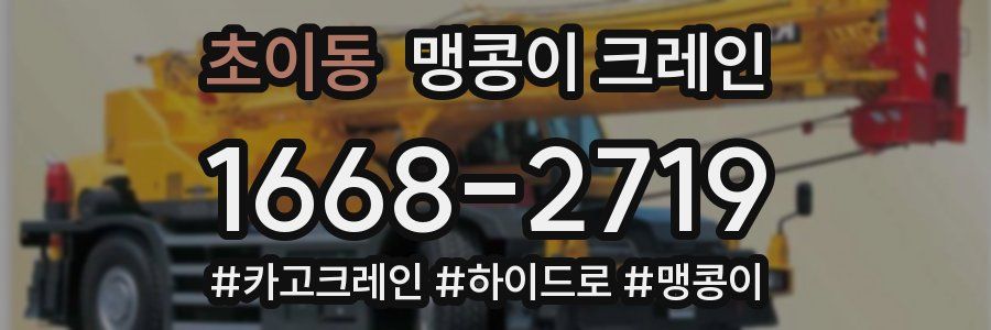 초이동 맹콩이 크레인