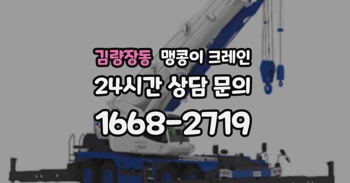 김량장동 맹콩이 크레인