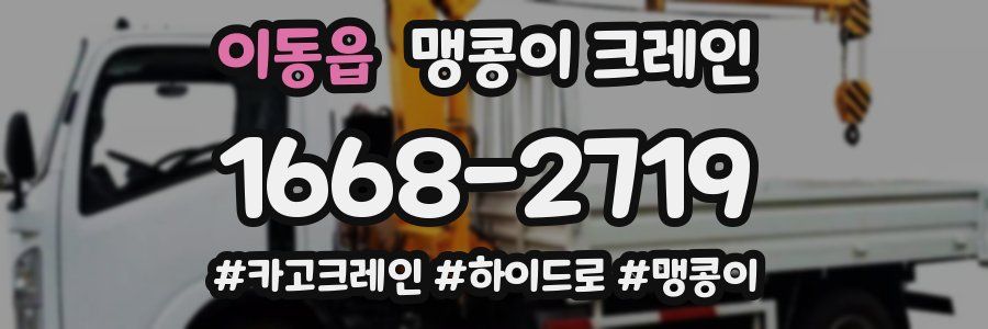 이동읍 맹콩이 크레인