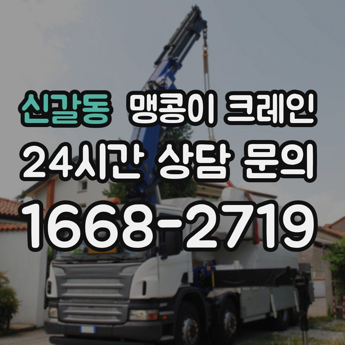 신갈동 맹콩이 크레인 실내 작업 가능한지 확인하는 간단한 기준