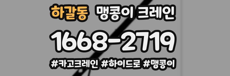 하갈동 맹콩이 크레인