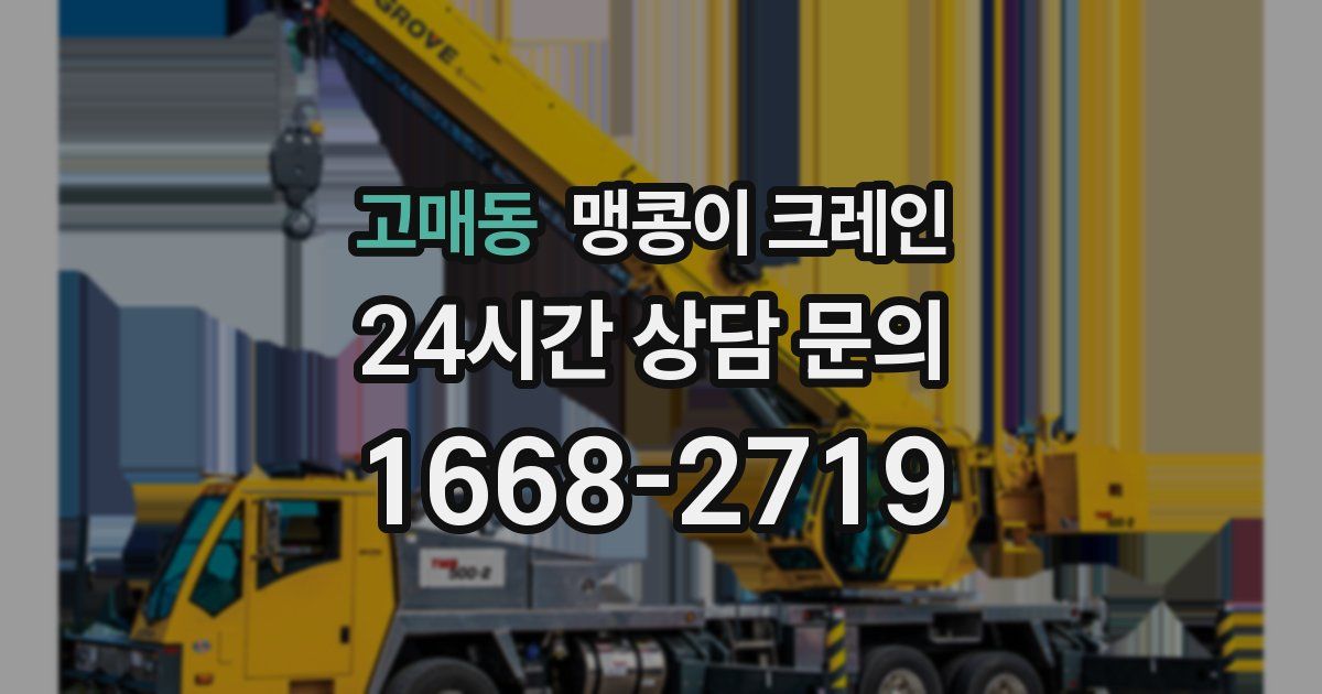 고매동 맹콩이 크레인