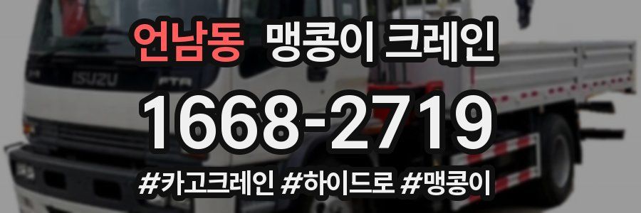 언남동 맹콩이 크레인