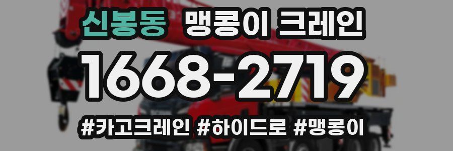 신봉동 맹콩이 크레인