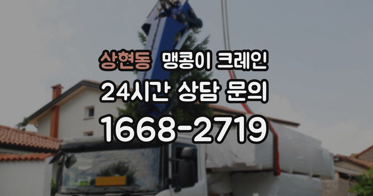 상현동 맹콩이 크레인