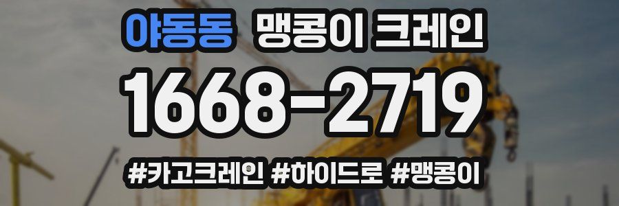 야동동 맹콩이 크레인