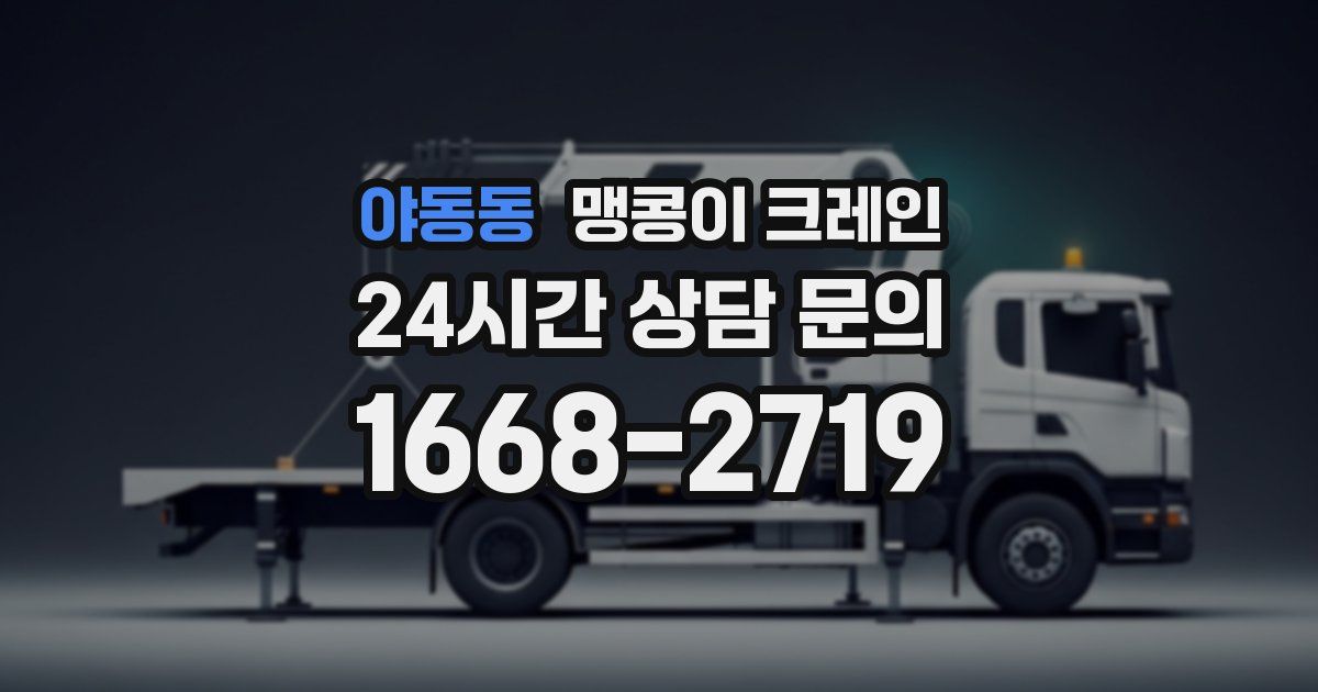 야동동 맹콩이 크레인