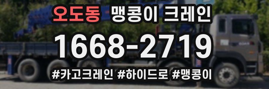 오도동 맹콩이 크레인