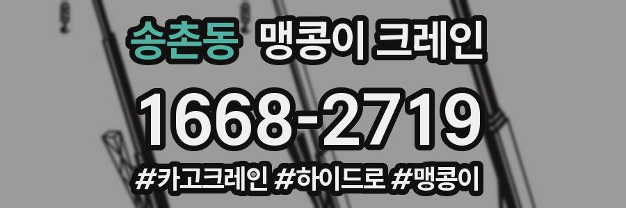 송촌동 맹콩이 크레인