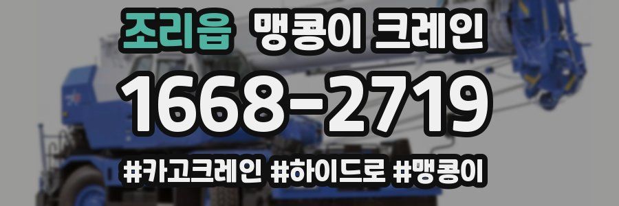 조리읍 맹콩이 크레인