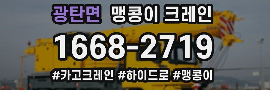 광탄면 맹콩이 크레인