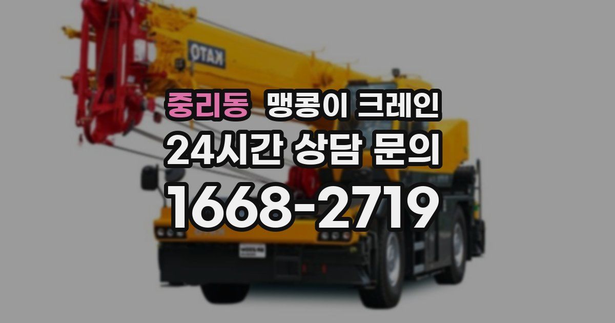 중리동 맹콩이 크레인