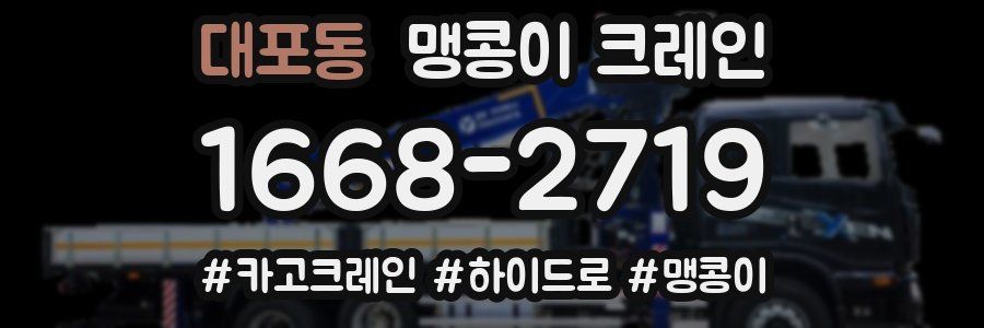 대포동 맹콩이 크레인