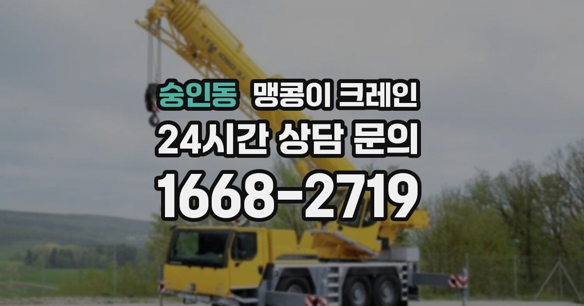 숭인동 맹콩이 크레인
