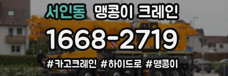 서인동 맹콩이 크레인