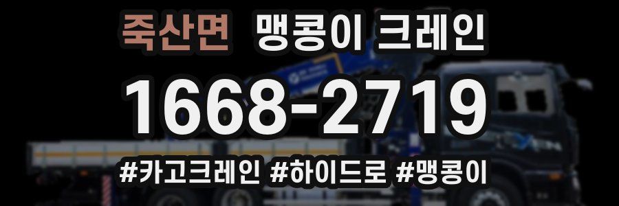 죽산면 맹콩이 크레인