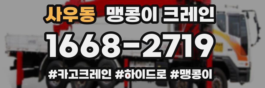 사우동 맹콩이 크레인
