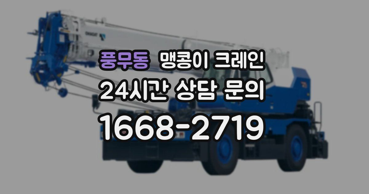 풍무동 맹콩이 크레인