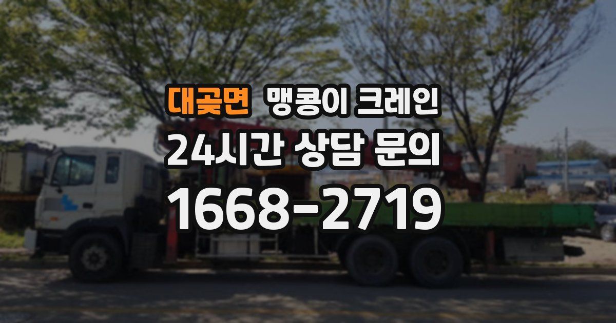 대곶면 맹콩이 크레인