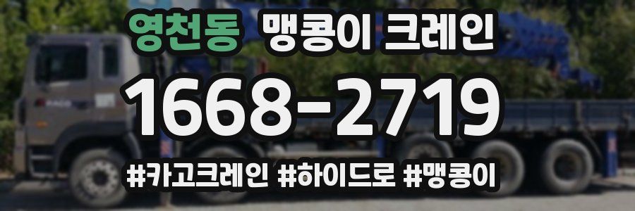 영천동 맹콩이 크레인