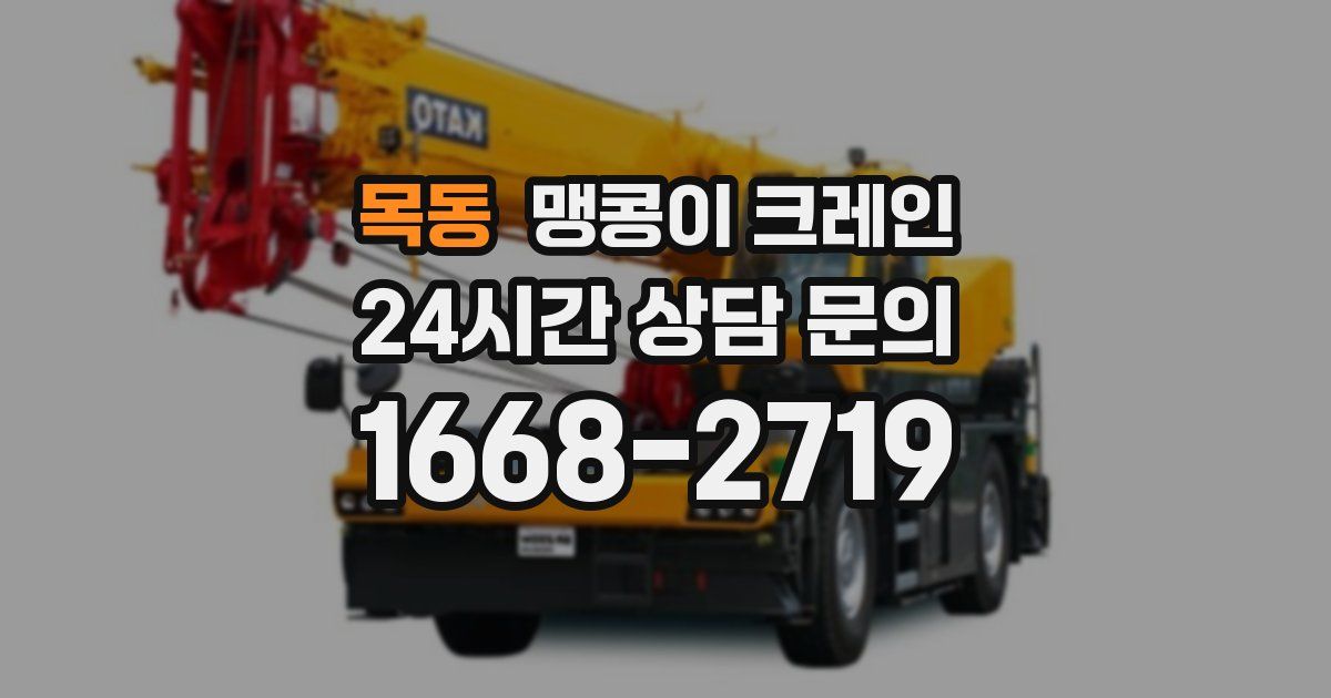 목동 맹콩이 크레인