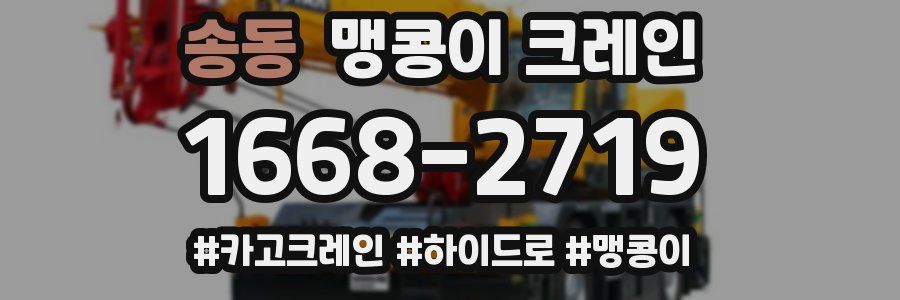 송동 맹콩이 크레인