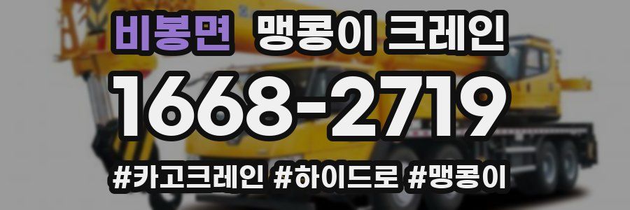 비봉면 맹콩이 크레인